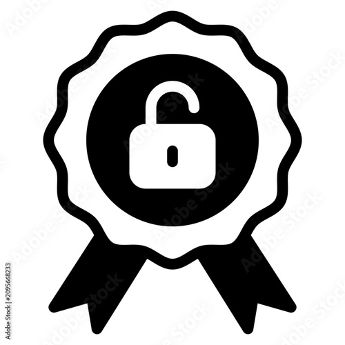 Black Friday Sale Early Access Solid Vector Icon