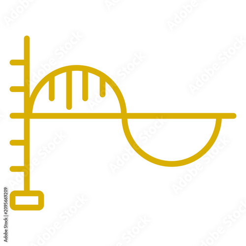 Bild auf Leinwand Divergence Icon Style