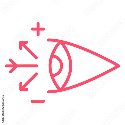 Bilde på lerret Longsighted Icon Style