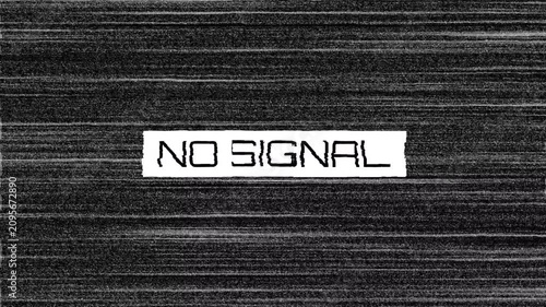 Glitchy no signal digital static screen background