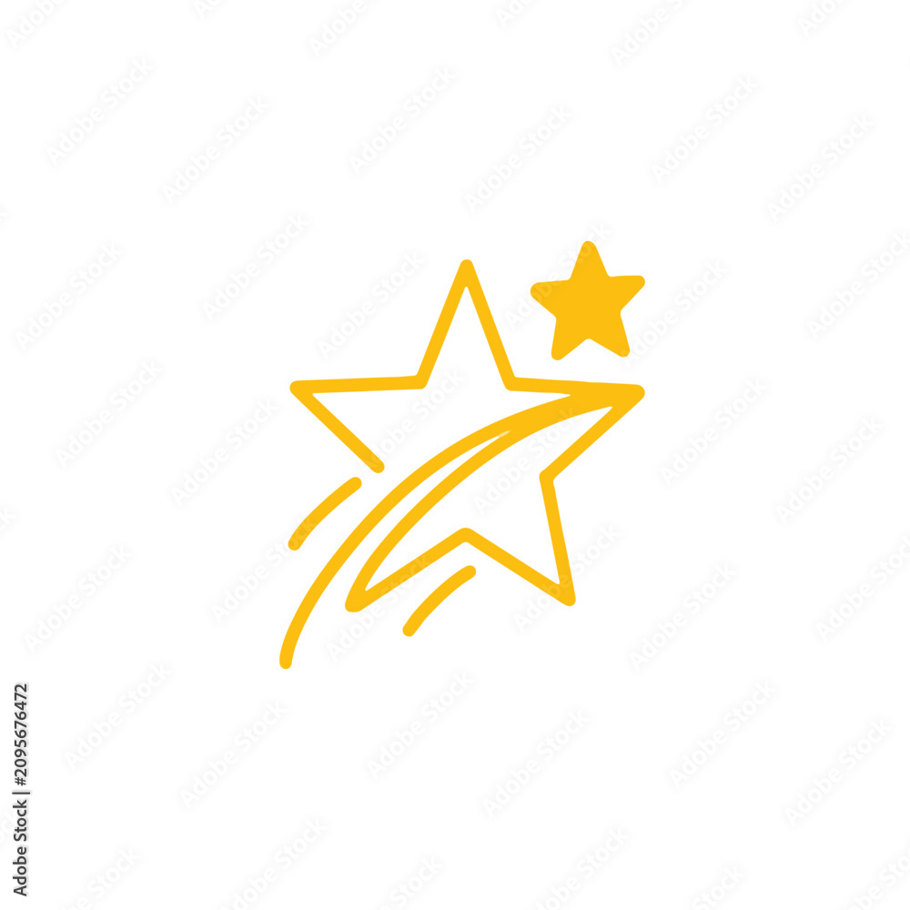Fototapeta premium golden star icon