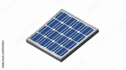 Принти на полотні Modern blue solar panel for renewable energy systems.