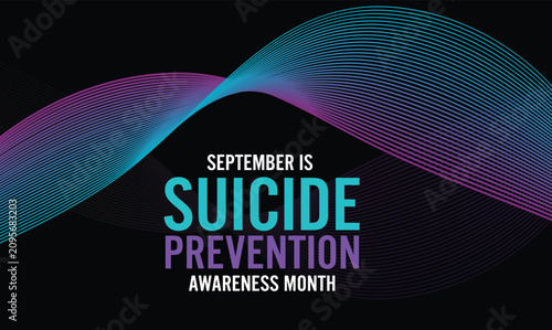 Obraz na płótnie September is National Suicide Prevention Awareness Month and Week