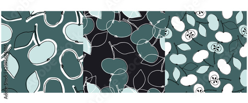 Set of patterns for Wrapping Paper, Gift Wrap, Scrapbook, Print on demand, Craft Paper and Textile Pattern