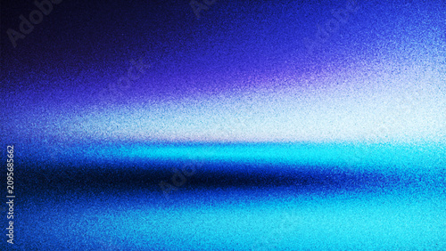 Fotografie Dreamlike blue minimal abstract landscape gradient background with created from thousands of tiny dots
