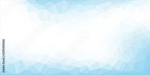 Abstract Blue Polygon Background with Soft Low Poly Geometry and Modern Minimal Design