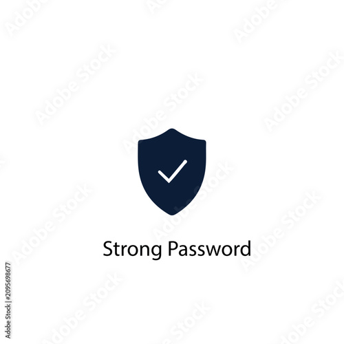 Strong Password vector icon illustration sign