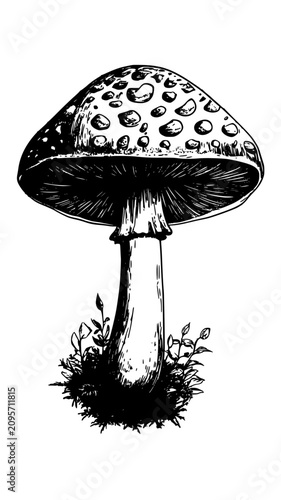 vector illustration of mushroom