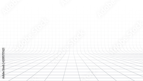 Canvastavla Gray perspective grid lines creating a square pattern isolated on a transparent background