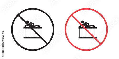 Do not climb sign