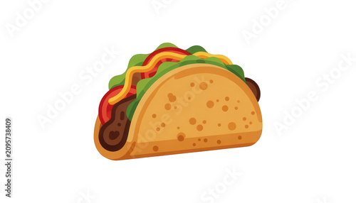 Taco Food Icon Transparent Background