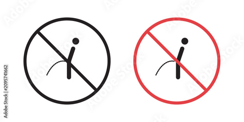 Cuadro en lienzo No peeing sign