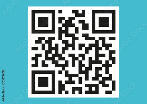 QR code, illustration