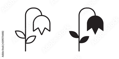 Foto Wilted flower icon