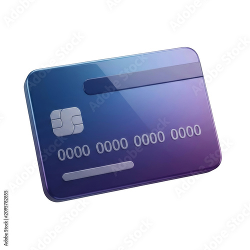 Premium Gradient 3D Credit Card Icon