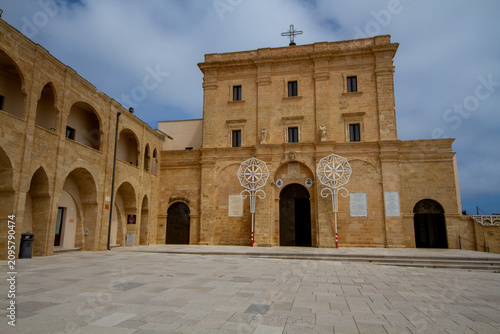 Santa Maria di Leuca, Puglia, southern Italy, basilica and promontory