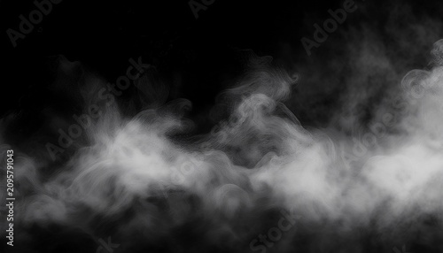 Abstract Background With Smoke Fog And Smoky Effect For Photos Design White Fog Design With Smoke Texture Overlays Isolated Black Background Misty Fog Effect Fume Overlay Design