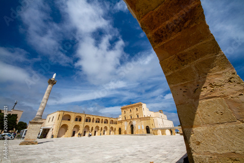 Santa Maria di Leuca, Puglia, southern Italy, basilica and promontory