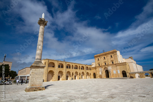 Santa Maria di Leuca, Puglia, southern Italy, basilica and promontory