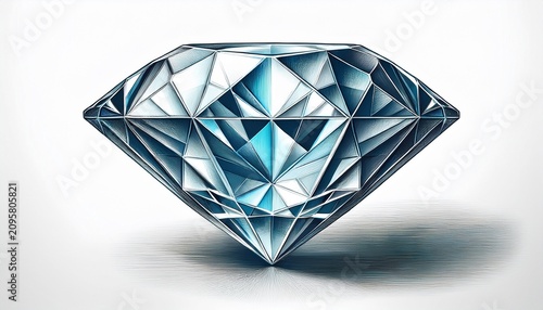 Diamond Isolated On White Background