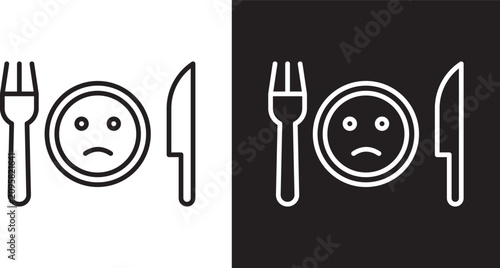 Fotografie Lack of appetite icon