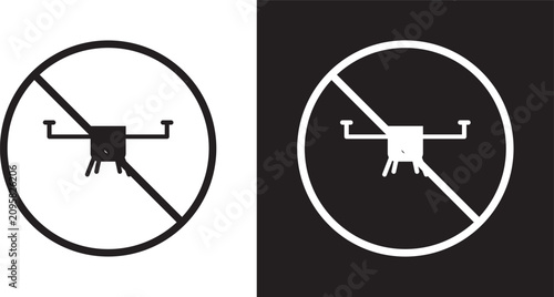 Fotografie No fly drones sign