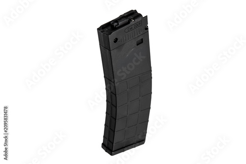 Cuadro en lienzo A black polymer rifle magazine for