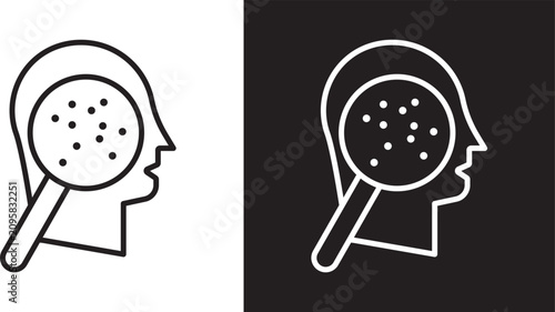 Bild auf Leinwand Pimple inflammation icon