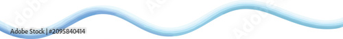 Minimalist blue wave line vector, abstract flowing water ripple element, soft curved motion graphic for clean web headers and modern branding
