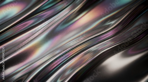 Iridescent holographic foil texture background.