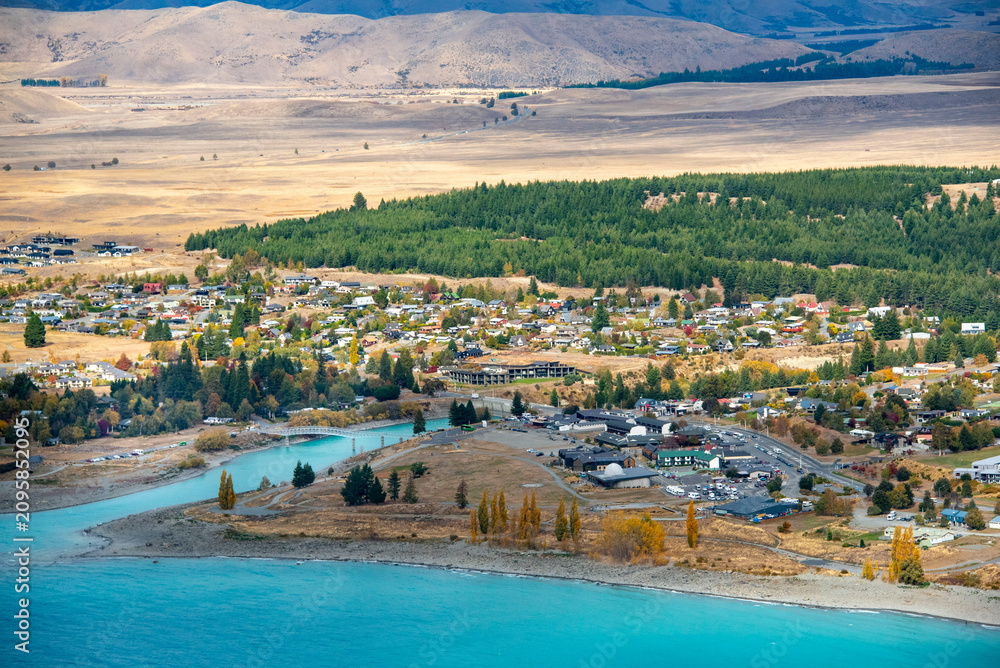 Fototapeta premium Town of Lake Tekapo - New Zealand