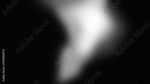 Vászonkép Abstract grainy black and white gradient background with noise texture