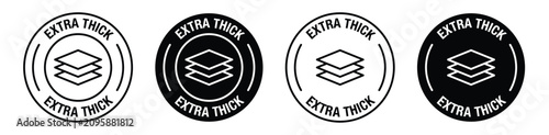 Extra thick rounded vector symbol set