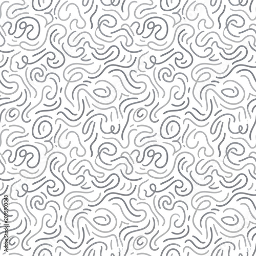 Intricate white filigree pattern on seamless background.