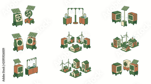 Urban Heat Adaptation Systems and Sustainable City Elements