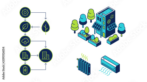 Urban Heat Adaptation Technologies and Green Buildings