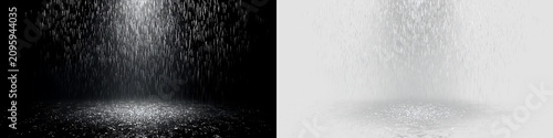 Fotografie Atmospheric Rainfall with Ground Splash Effect PNG