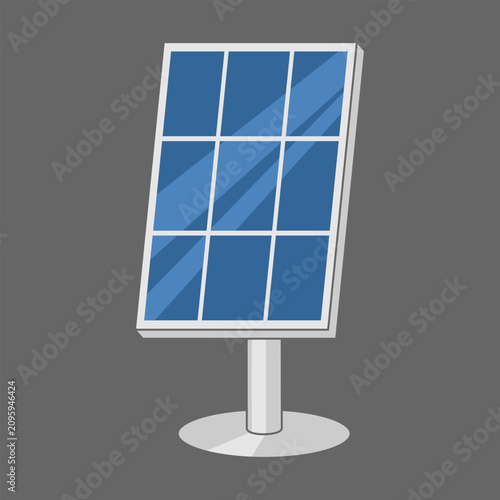 Solar Panel Renewable Energy Illustration Design
