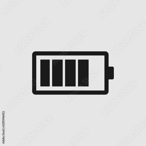 Rechargeable Battery Energy Storage Flat Icon