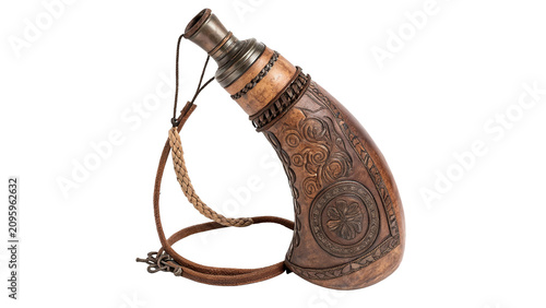 Canvastavla Classic leather wineskin canteen traditional outdoor liquid storage container as