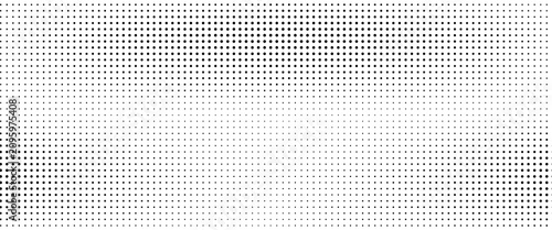 Cuadro en lienzo grunge Halftone white and black dots pattern and black gradient grunge texture background