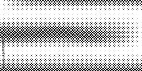 Fotografía grunge Halftone white and black dots pattern and black gradient grunge texture background