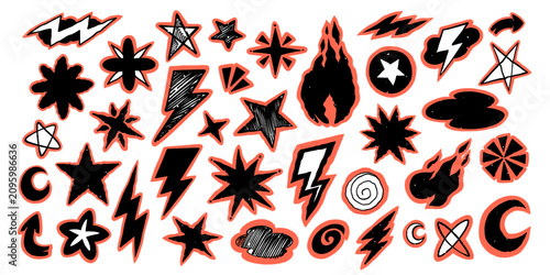 Hand Drawn Doodles Set – Sketch Icons Collection