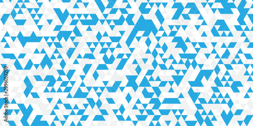Konstfotografi abstract blue and withe low polygon banner triangle gradient web template design