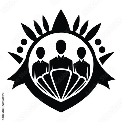 Canvastavla Silhouette avatar set