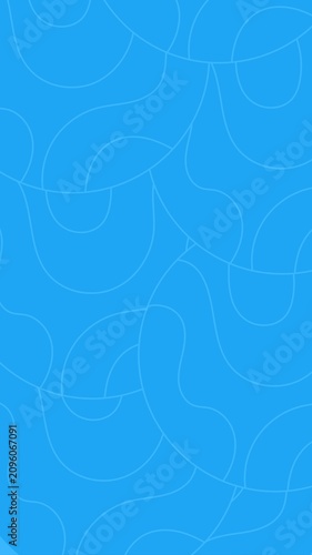 Abstract Blue Organic Line Pattern Background in portrait (9:16)  Format