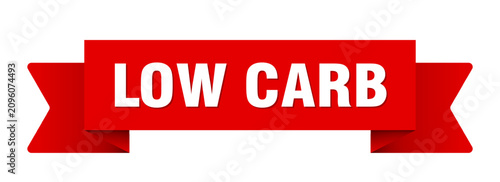 Tableau sur toile low carb ribbon isolated on transparent background