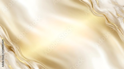 Smooth golden fabric texture with soft waves and reflective sheen