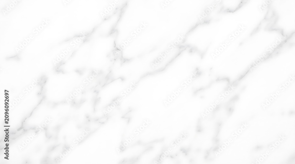 Obraz premium White marble surface with natural gray veins for design projects