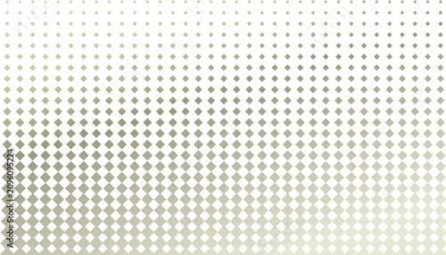 Schilderij op canvas Abstract khaki beige halftone square pattern on white background